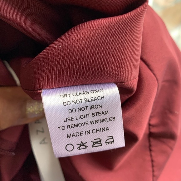 Azazie maron dress maxi size A12 sleeveless - Picture 9 of 12